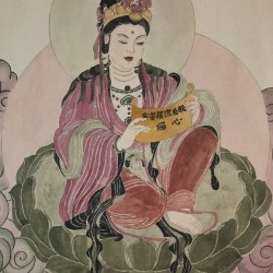 《观音说经图》