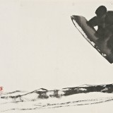 画家杨刚用水墨表现冰雪运动的快与美
